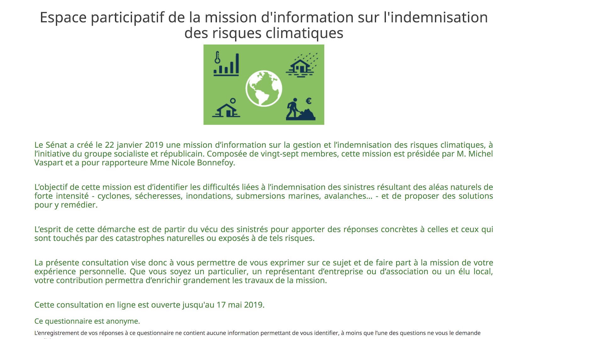 Catastrophes naturelles : la mission d'information du Sénat lance une consultation en ligne